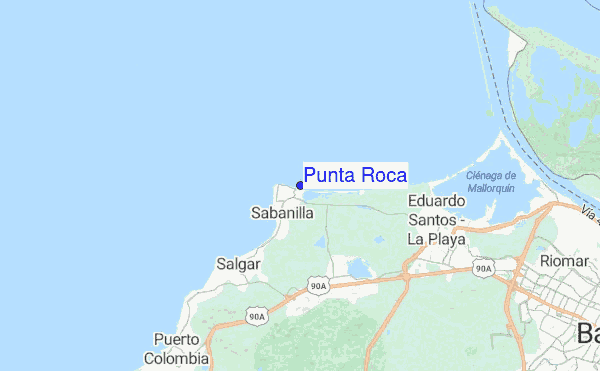 Punta Roca location map