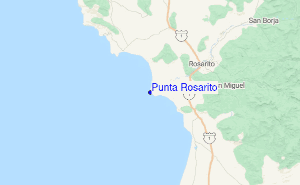 Punta Rosarito Location Map