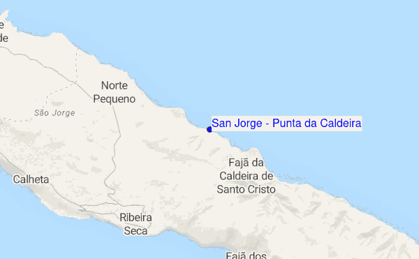 San Jorge - Punta da Caldeira location map