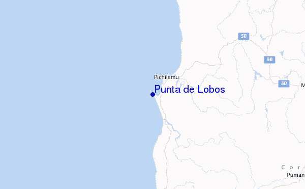 Punta de Lobos Location Map