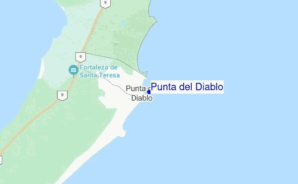 Punta del Diablo location map