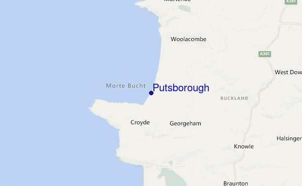 Putsborough location map