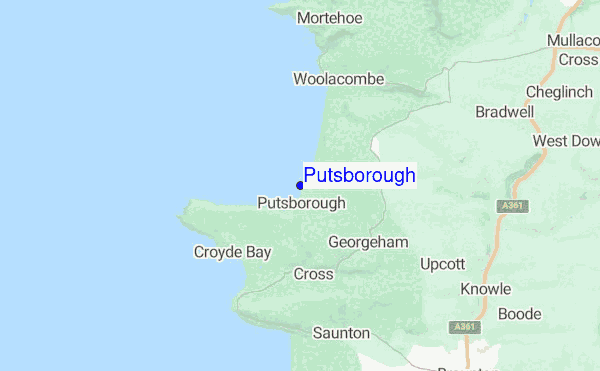 Putsborough location map