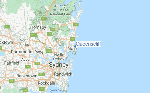 Queenscliff Location Map