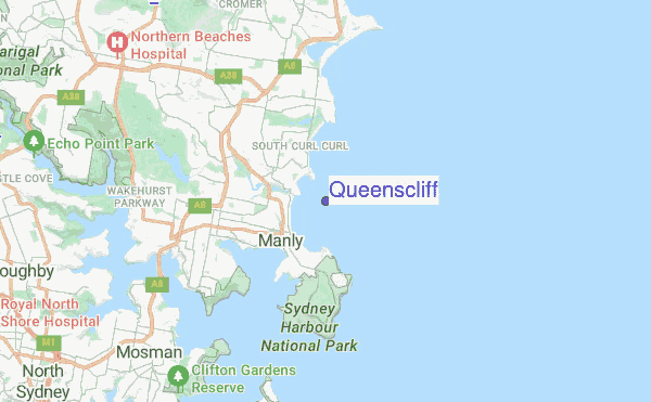 Queenscliff location map