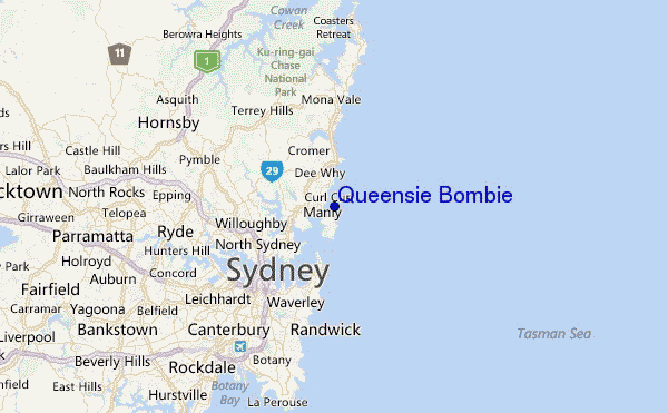 Queensie Bombie Location Map