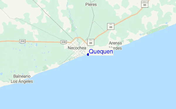 Quequen Location Map