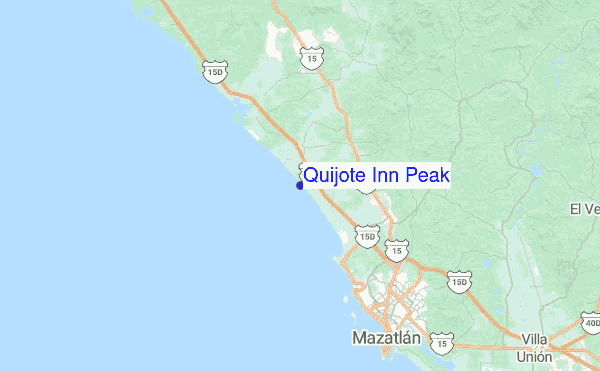 Quijote Inn Peak Location Map