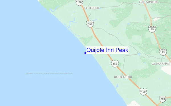 Quijote Inn Peak location map