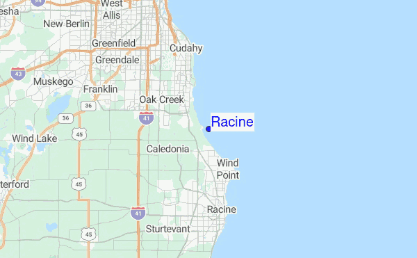 Racine Location Map