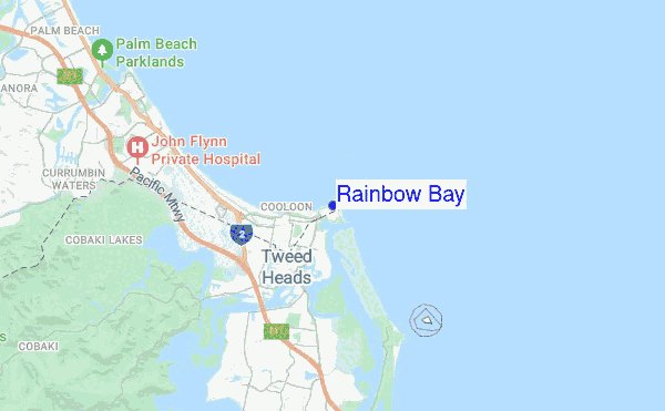 Rainbow Bay location map