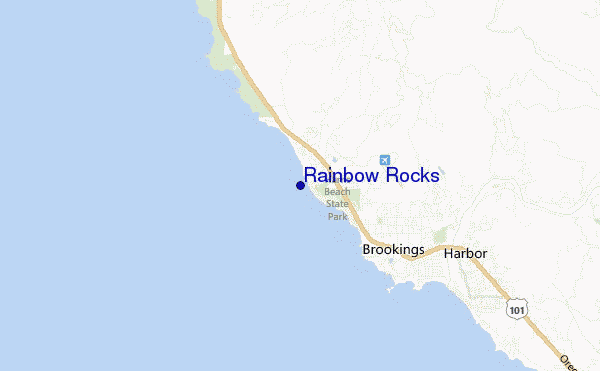 Rainbow Rocks location map
