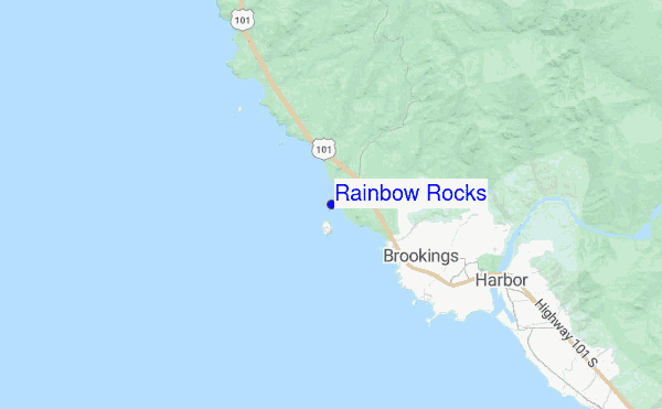 Rainbow Rocks location map