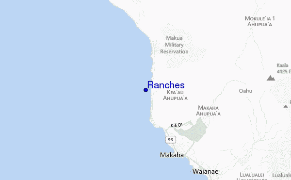 Ranches location map