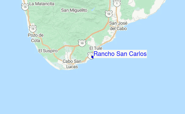 Rancho San Carlos Location Map