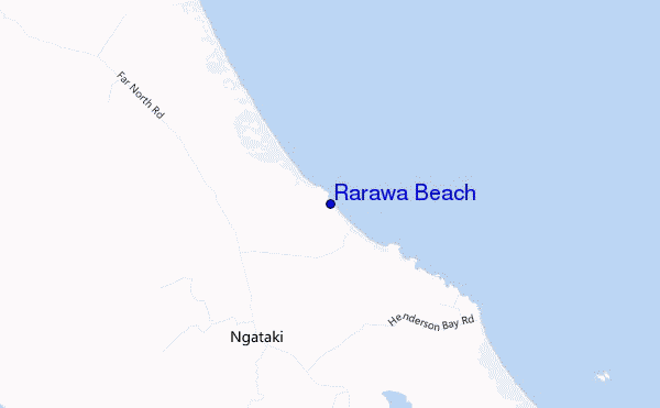 Rarawa Beach location map