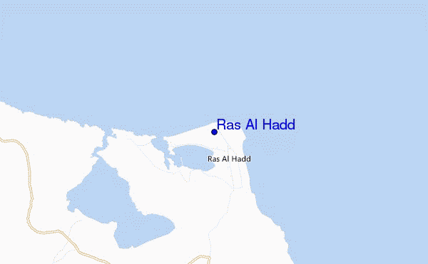 Ras Al Hadd location map
