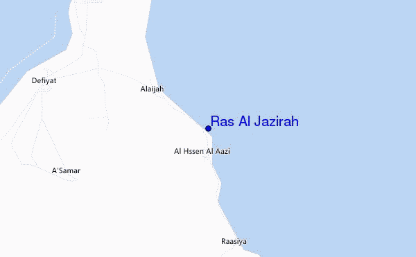 Ras Al Jazirah location map