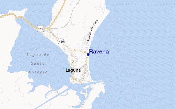 Ravena location map