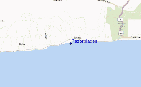 Razorblades location map