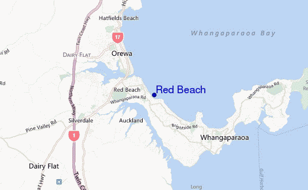 Red Beach location map