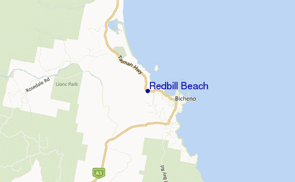 Redbill Beach location map