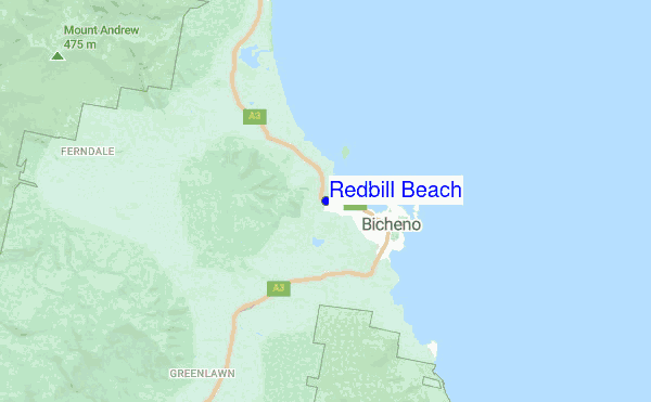 Redbill Beach location map