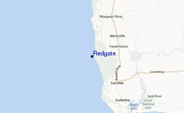 Redgate Location Map