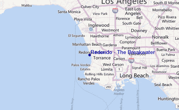 Redondo - The Breakwater Location Map