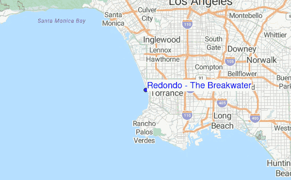 Redondo - The Breakwater Location Map