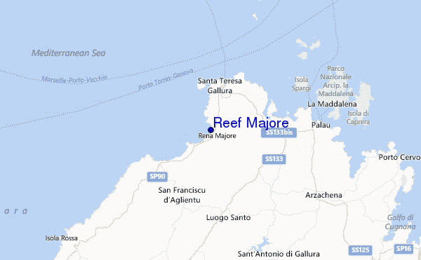 Reef Majore Location Map