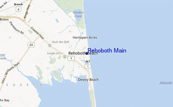 Rehoboth Main location map