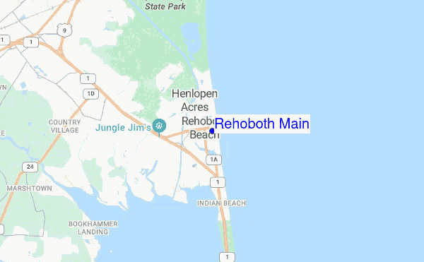 Rehoboth Main location map