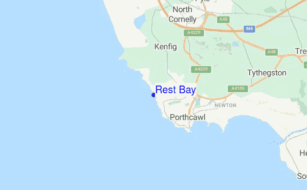 Rest Bay location map