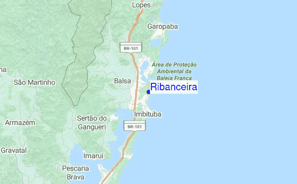 Ribanceira Location Map