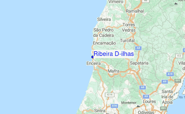Ribeira D'ilhas Location Map