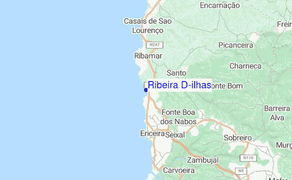 Ribeira D'ilhas location map