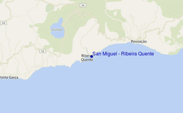 San Miguel - Ribeira Quente location map