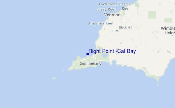 Right Point (Cat Bay) location map