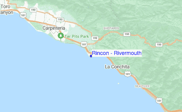 Rincon - Rivermouth location map