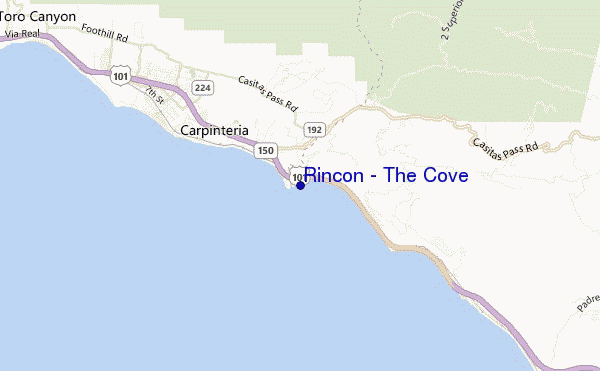 Rincon - The Cove location map