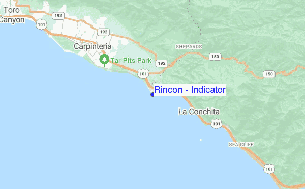 Rincon - Indicator location map