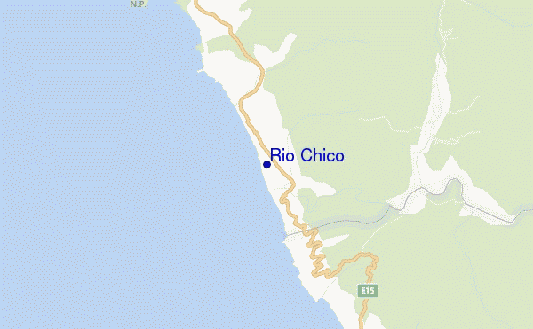 Rio Chico location map