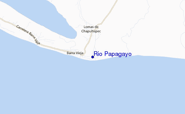 Rio Papagayo location map