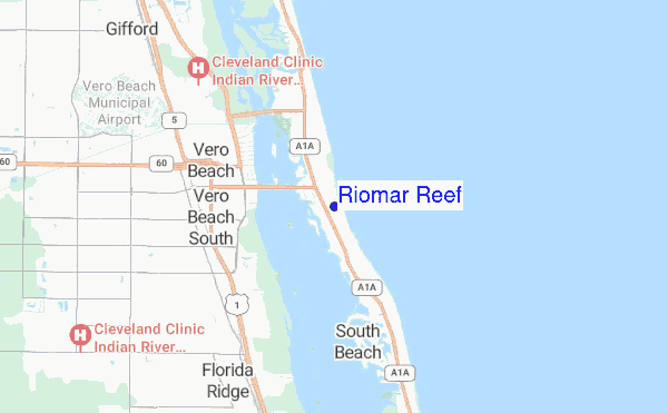 Riomar Reef location map