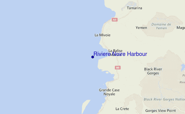 Riviere Noire Harbour location map