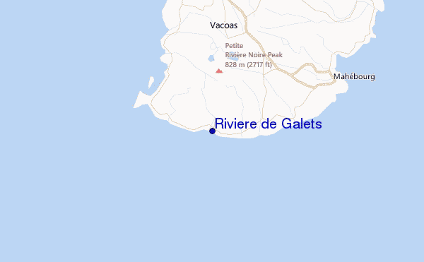 Riviere de Galets Location Map