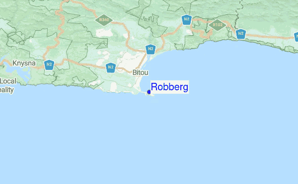 Robberg Location Map