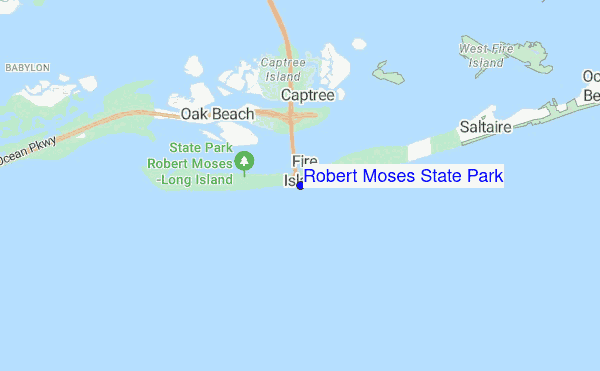 Robert Moses State Park location map