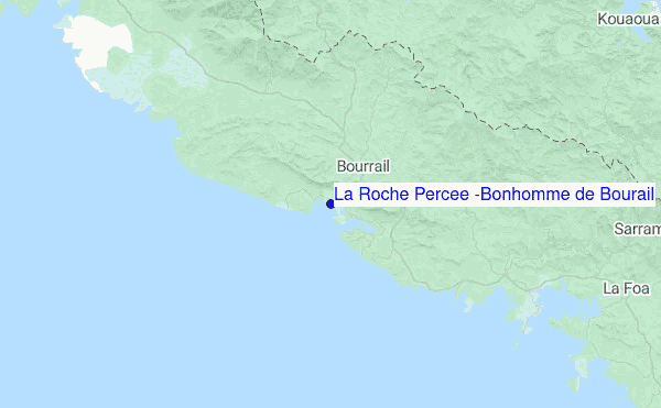 La Roche Percee (Bonhomme de Bourail) Location Map